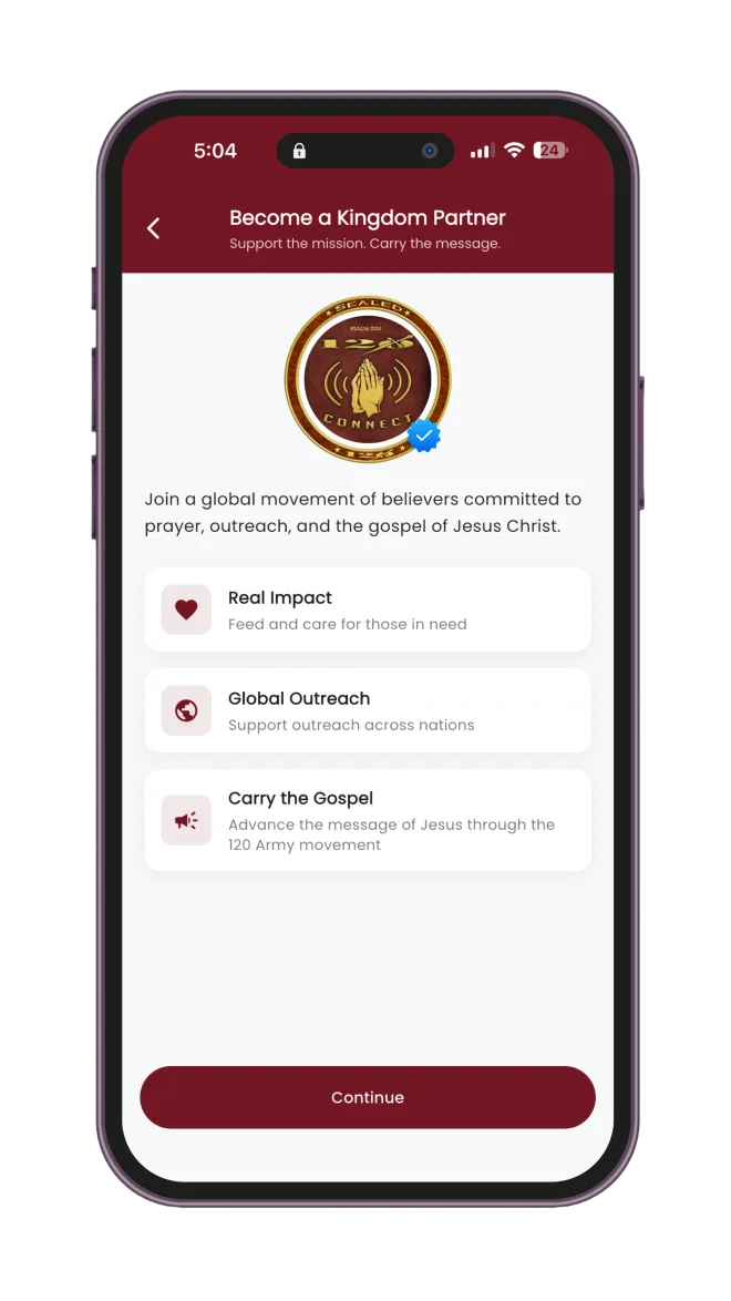 120 Army app screen