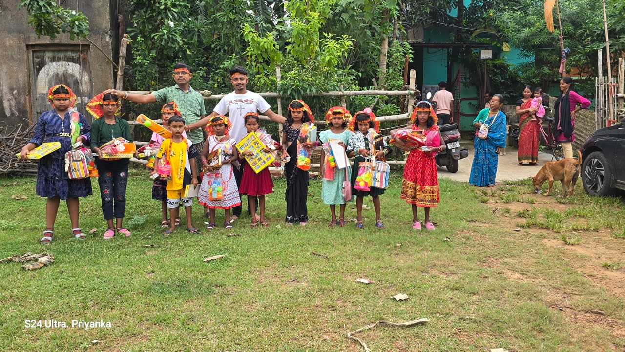 120 Army village and children support in India
