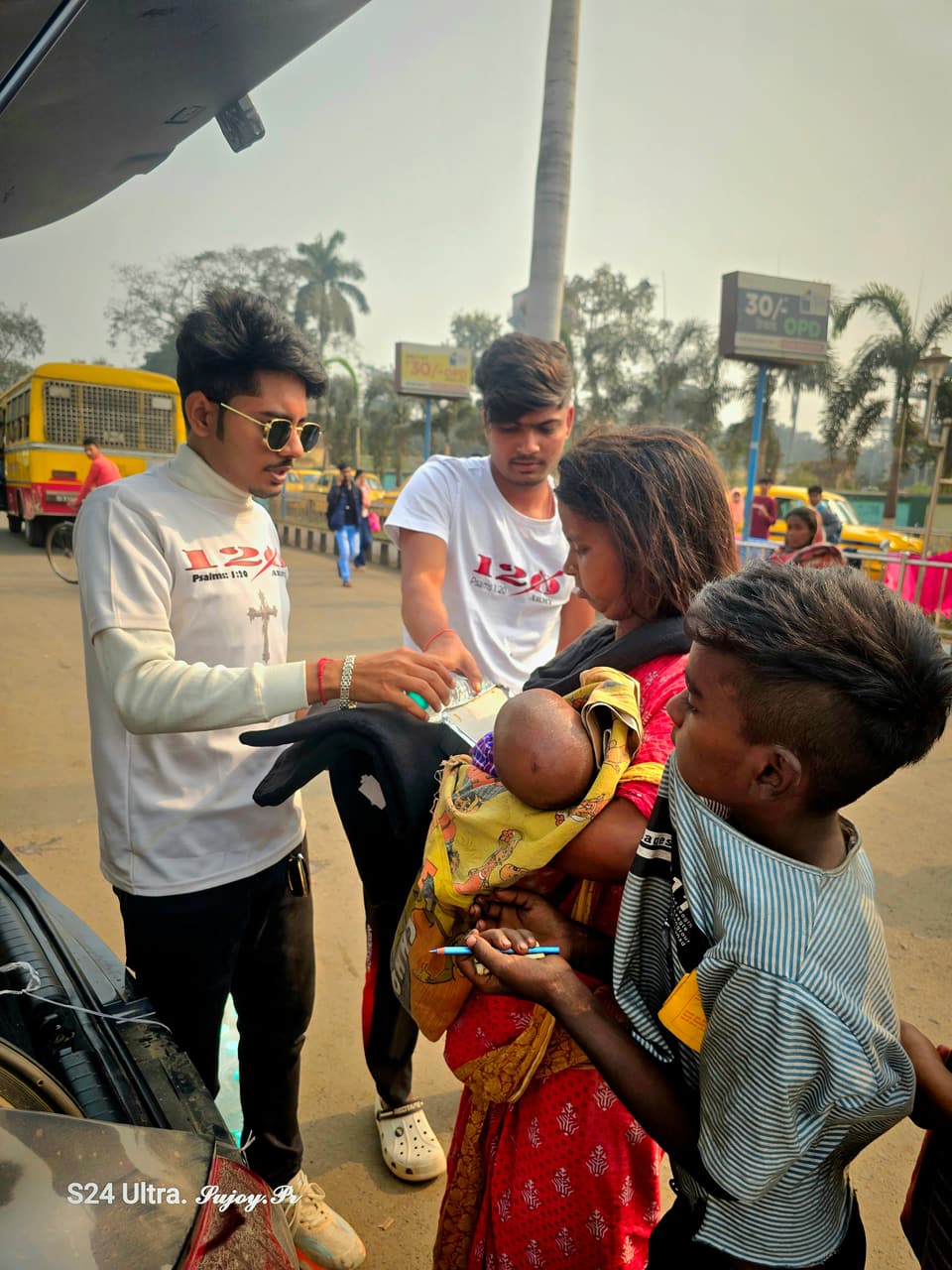 120 Army village and children support in India