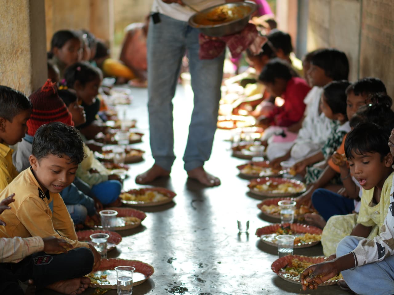 120 Army village and children support in India