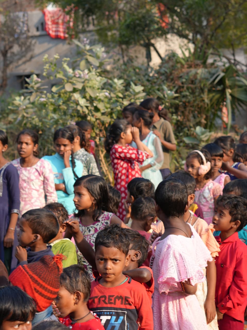 120 Army village and children support in India