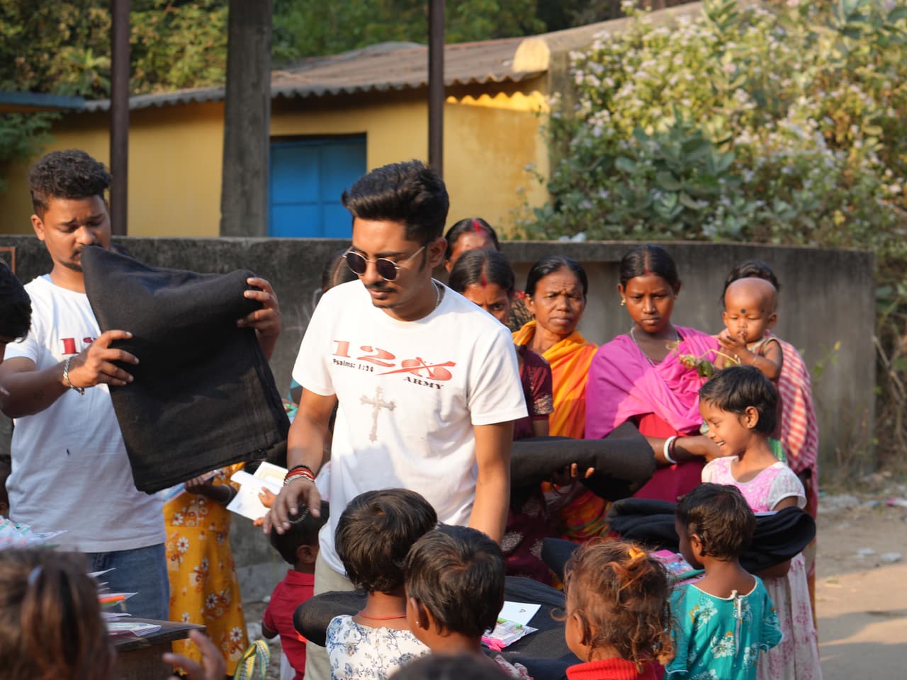 120 Army village and children support in India
