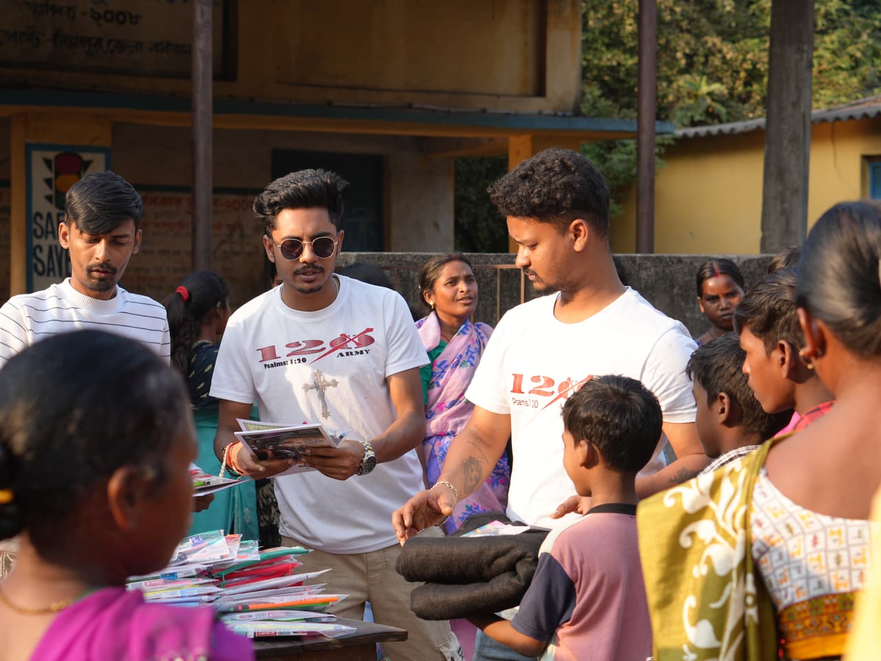 120 Army village and children support in India