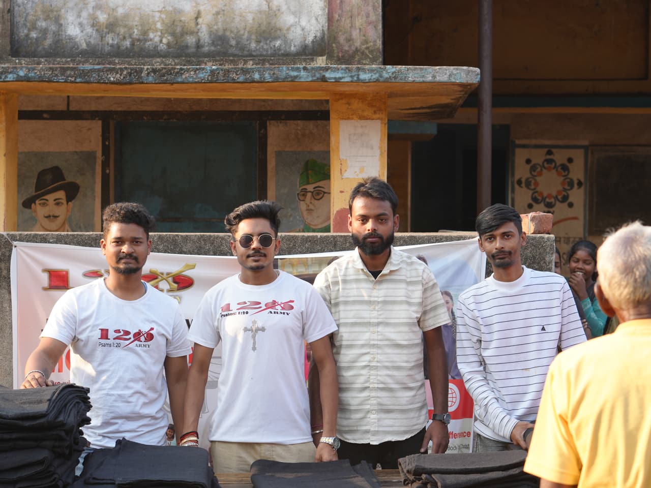 120 Army village and children support in India